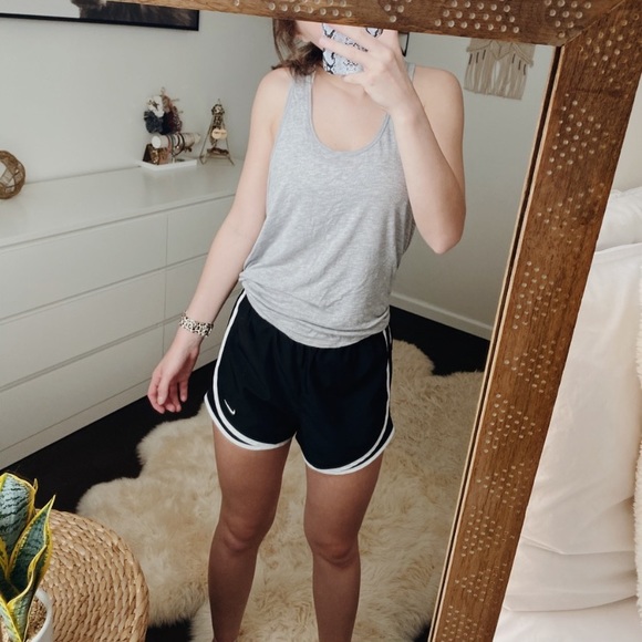 Forever 21 Tops - F21 Gray Tie Back Workout Tank